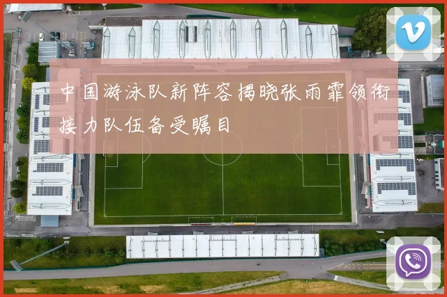 中国游泳队新阵容揭晓张雨霏领衔接力队伍备受瞩目